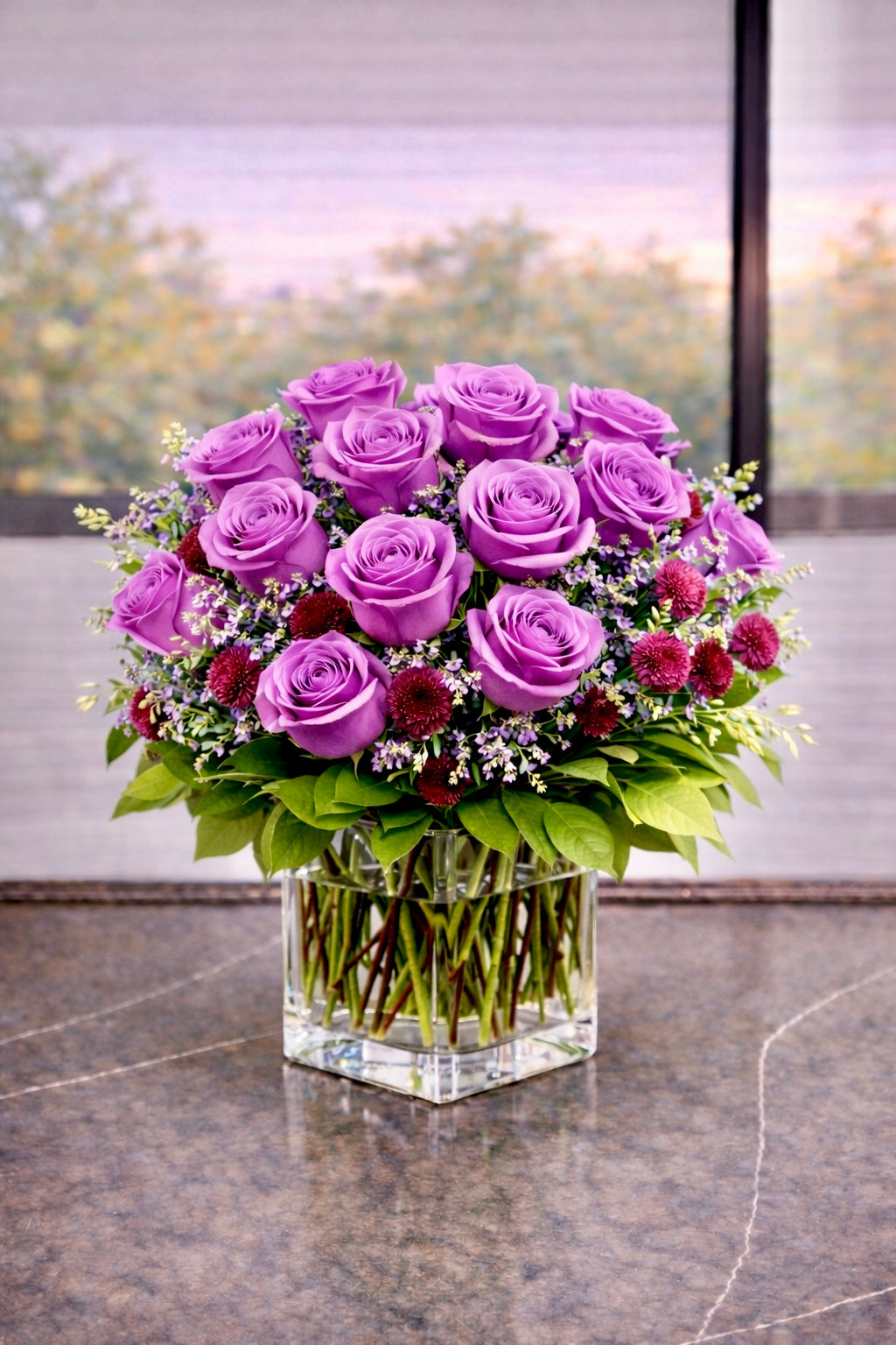 Purple Majesty - Premium Lavender Rose Bouquet