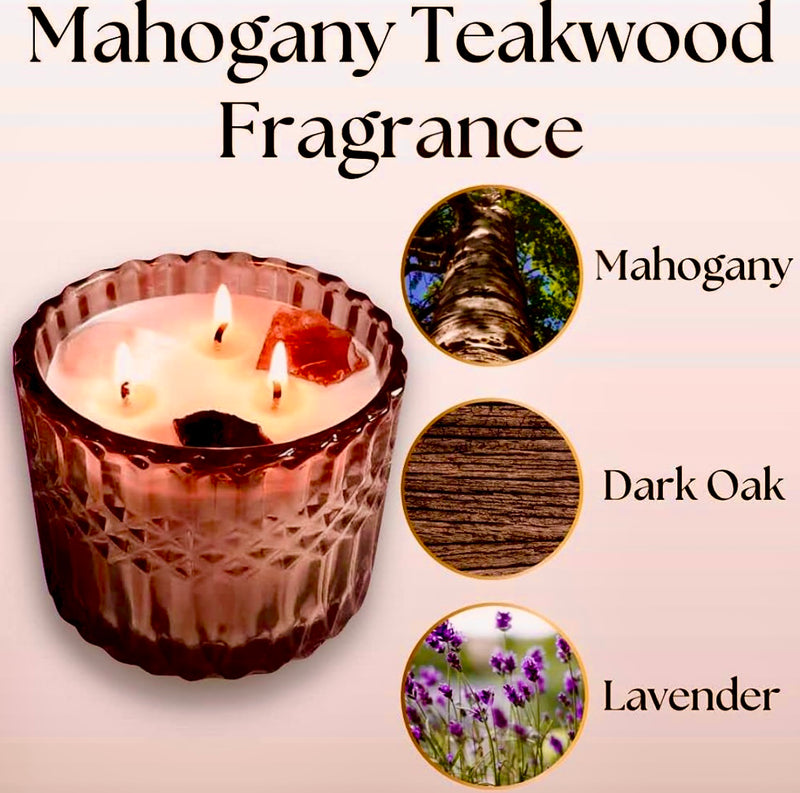 Mahogany Teakwood Candle