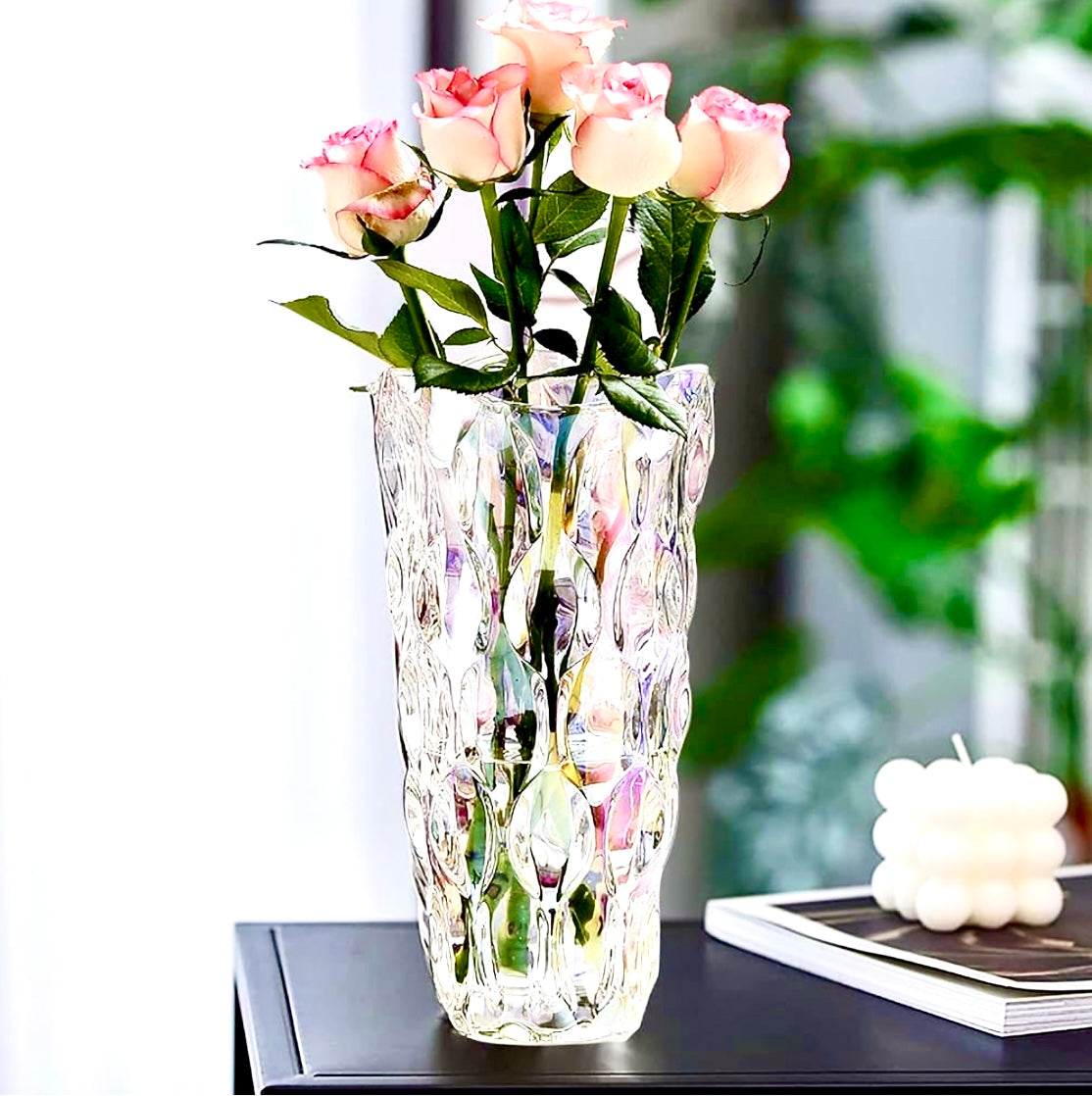 Irrodesent Clear Bouquet Vase