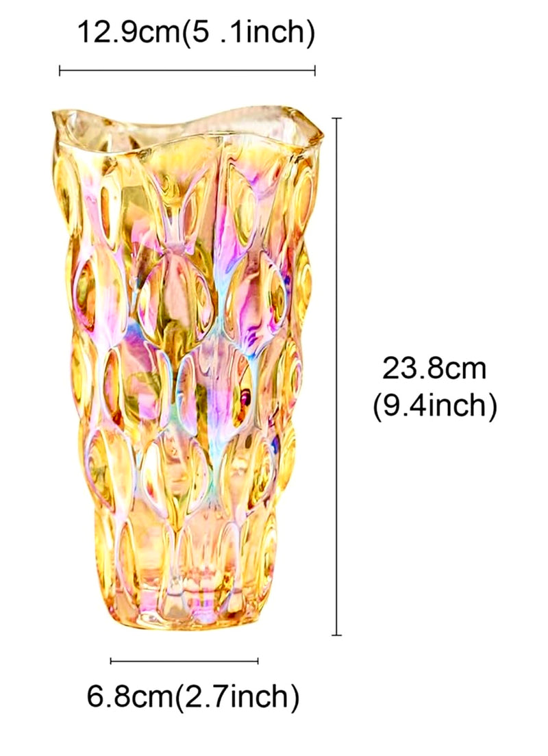 Irrodesent Gold Bouquet Vase