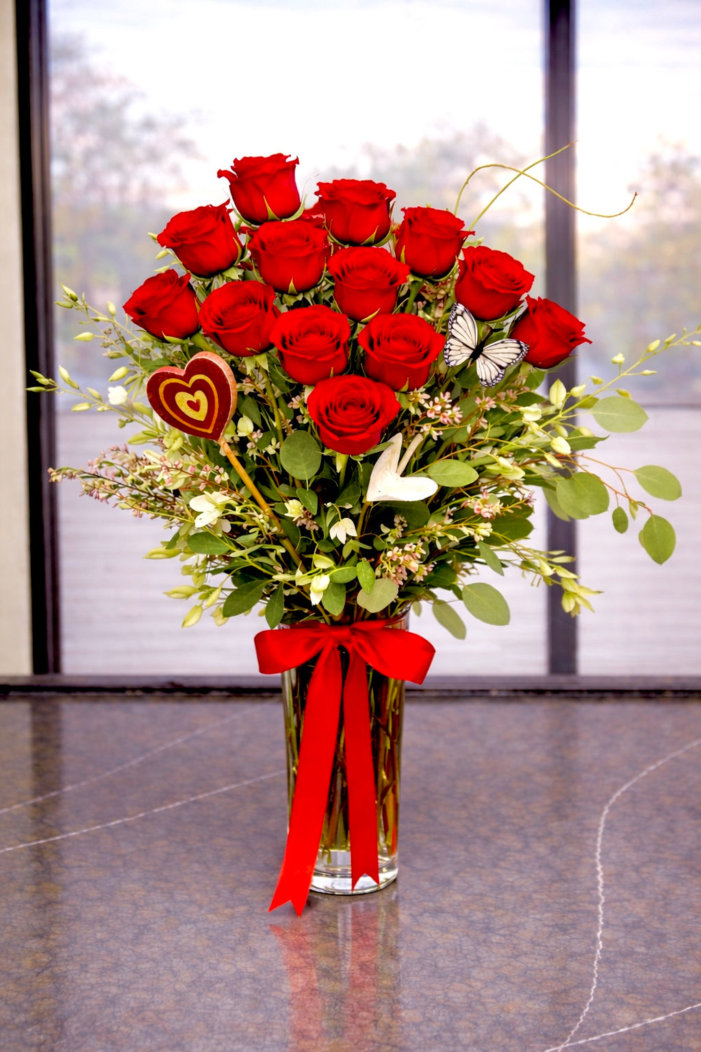 Love's Celebration - Premium Red Rose Bouquet