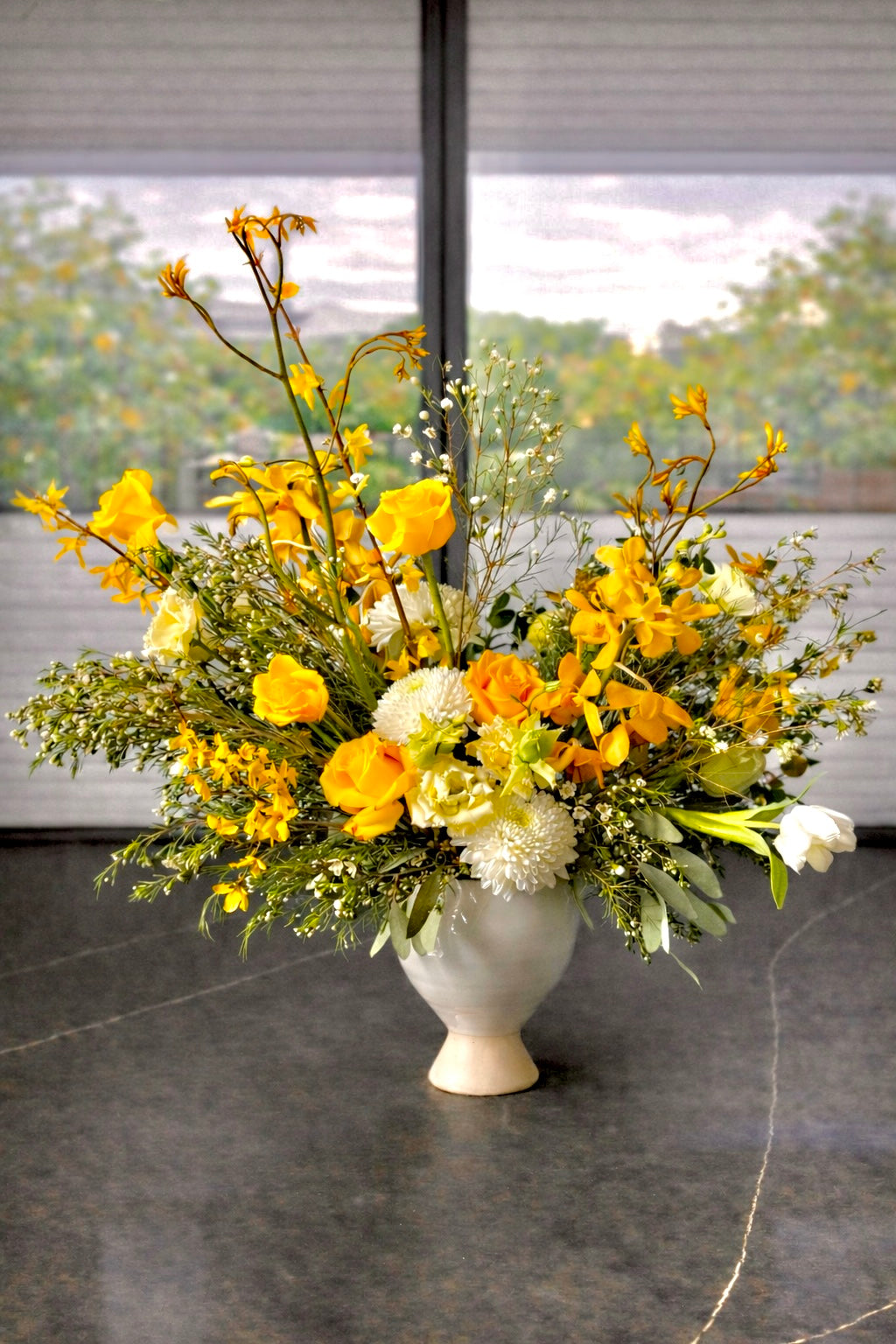 Golden Meadow - Premium Wildflower Arrangement
