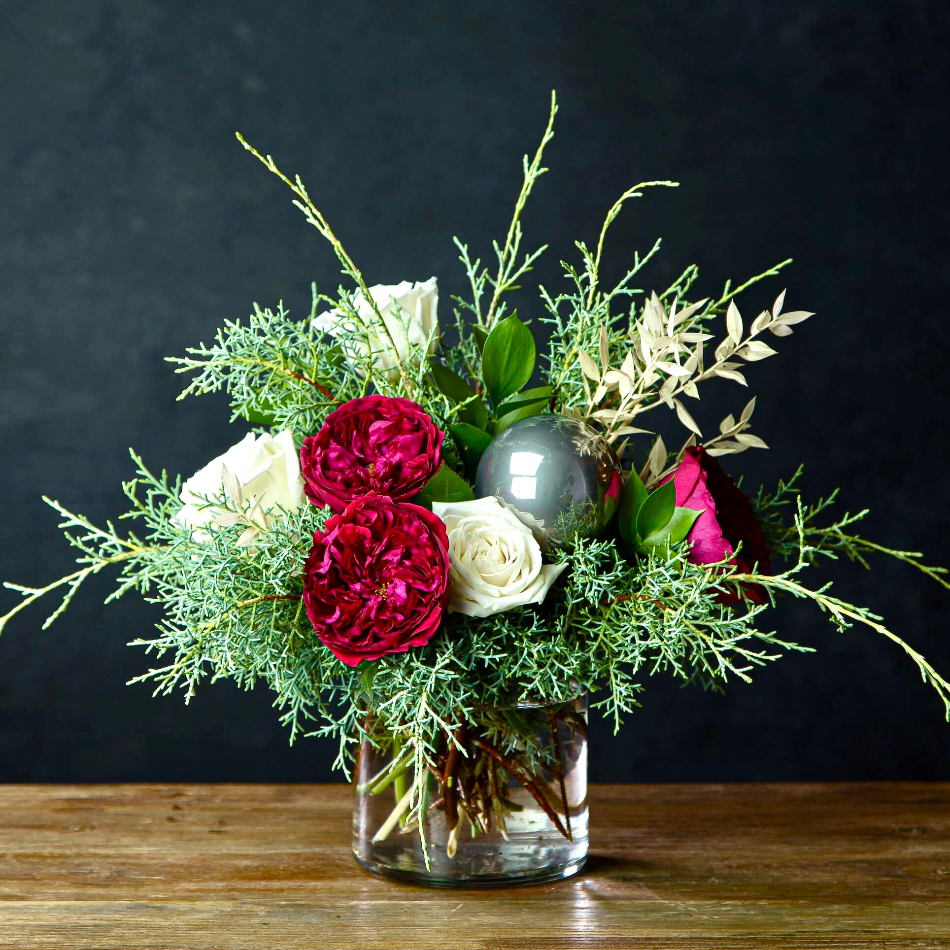 Winter Elegance Ornament Arrangement