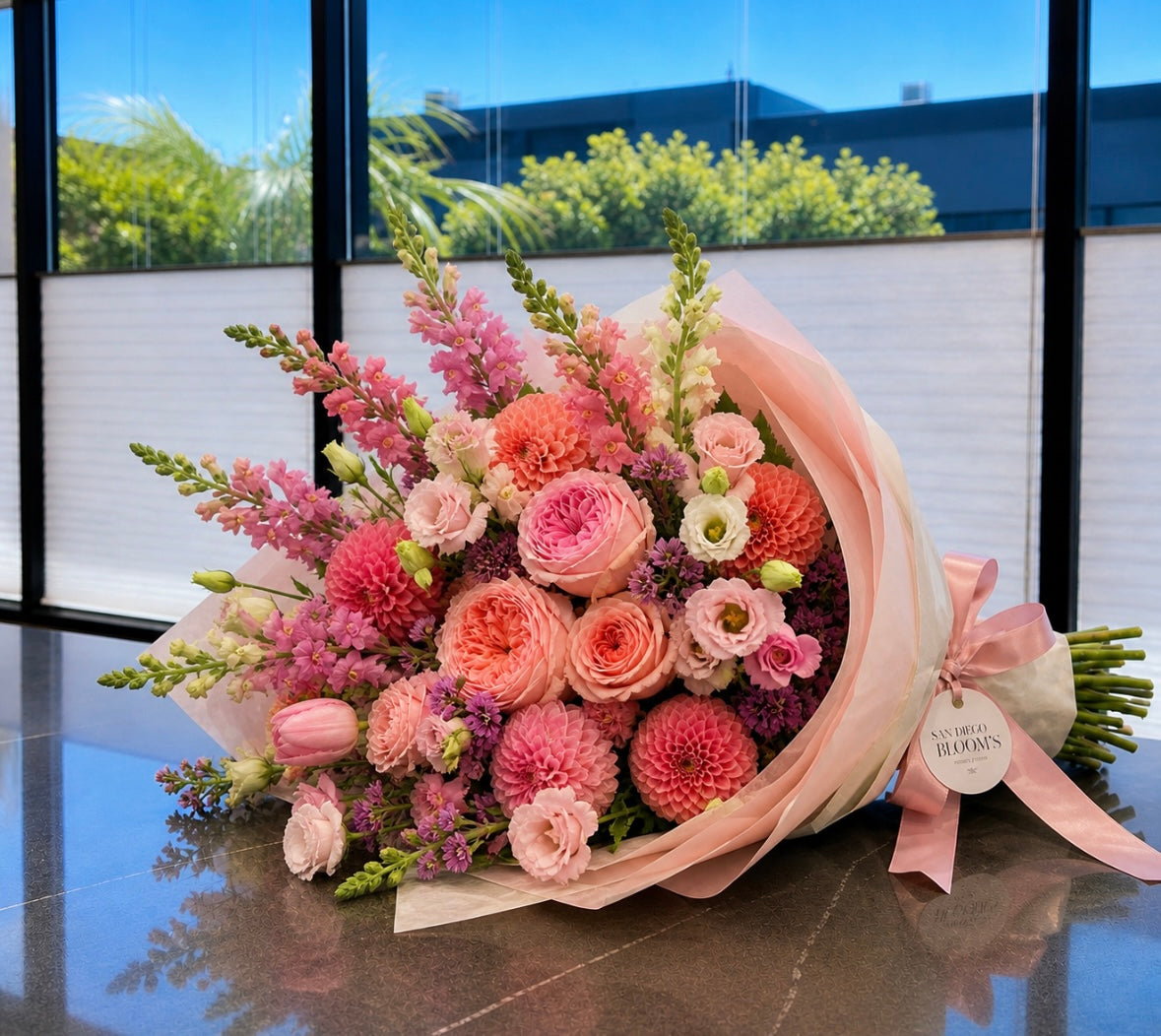 Blush Garden Hand-Tied Bouquet